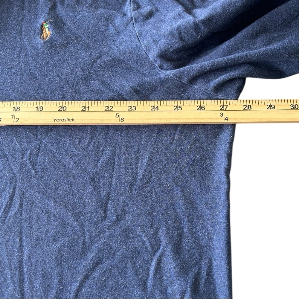 Polo by Ralph Lauren Men's Navy Blue Long‎ Sleeve Polo Shirt  Sz XXL - Picture 3 of 6